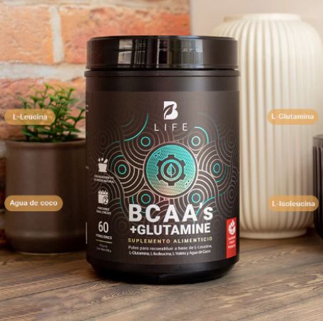 BCAA's + Glutamine BCAA's y Glutamina 60 porciones | Blife