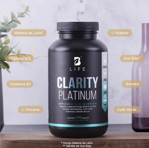 Clarity Platinum Fórmula a base de L-Tirosina y L-Teanina | Blife