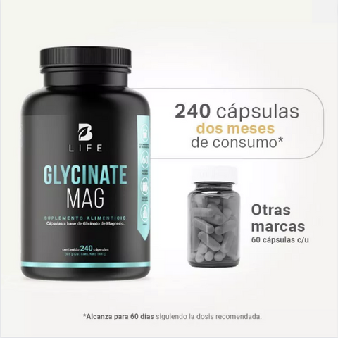 Glycinate Mag  Glicinato de Magnesio 240 cap. | Blife