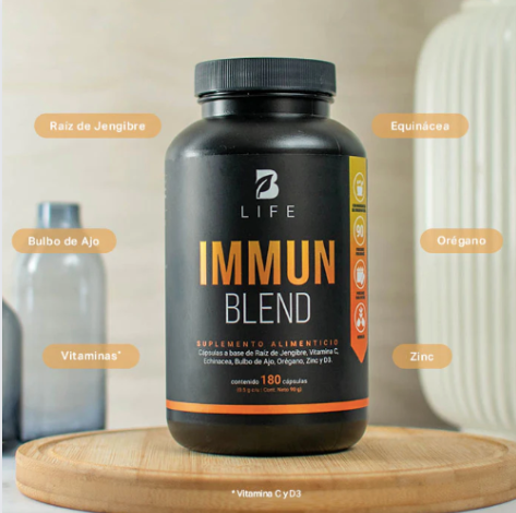 Immun Blend Multivitamínico de Vitamina C + Jengibre  | Blife