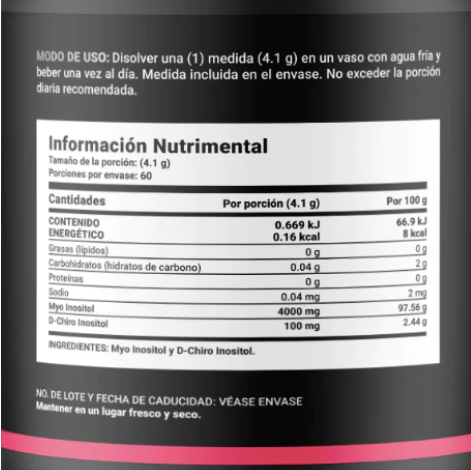 MYO y D-Chiro Inositol Platinum Polvo de Ratio 40:1 | Blife