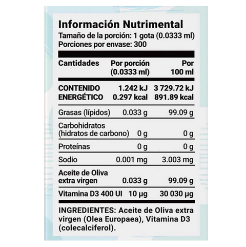 D3 Little Vitamina D3 para Niños 400IU |Blife