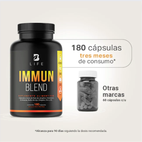 Immun Blend Multivitamínico de Vitamina C + Jengibre  | Blife