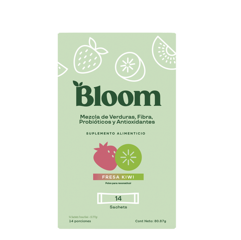 Mezcla de Verduras y Super foods en polvo Fresa Kiwi⎜Bloom