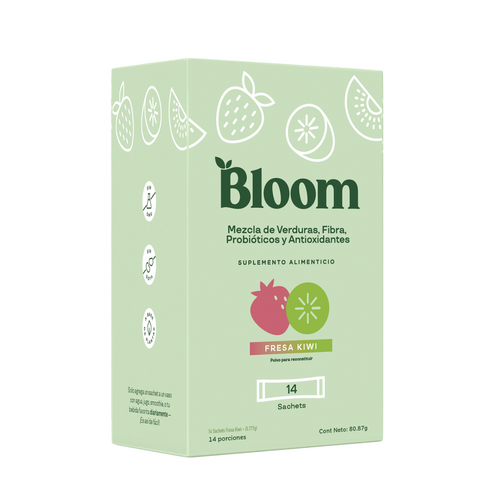 Mezcla de Verduras y Super foods en polvo Fresa Kiwi⎜Bloom