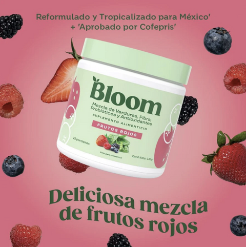 Mezcla de Verduras y Super foods en polvo Frutos Rojos⎜Bloom