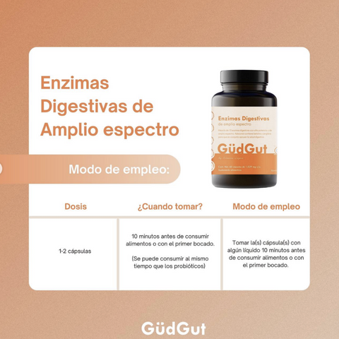 Enzimas digestivas de amplio espectro ⎜GüdGut