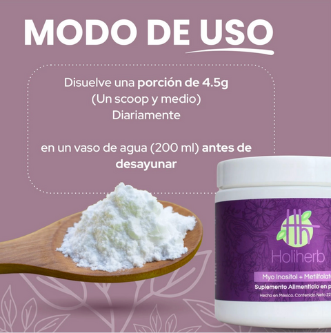 Myo-Inositol con Metilfolato  ⎜Holiherb