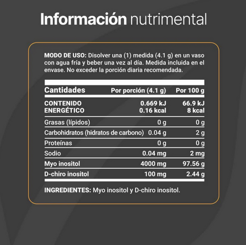 MYO y D-Chiro Inositol Platinum Polvo de Ratio 40:1 | Blife