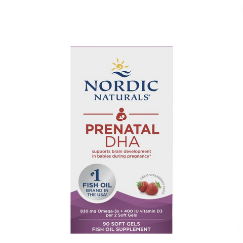 Suplemento Dha Prenatal Sabor Fresa Softgel  90 caps | Nordic Naturals