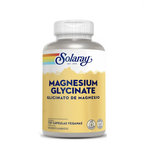 Glycinato de Magnesio 120 Cápsulas | Solaray