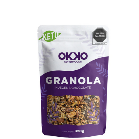 Granola Con Nueces y Chocolate 320g Okko