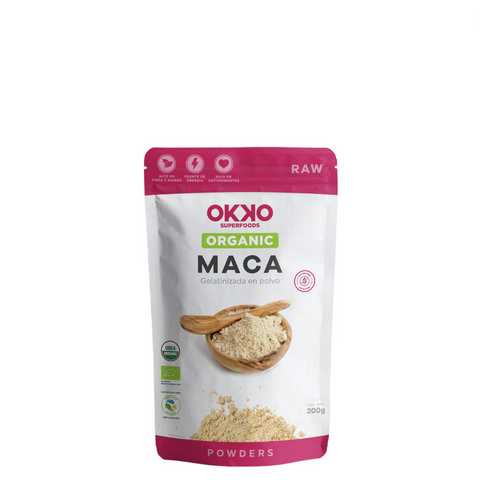 Maca Orgánica Gelatinizada en Polvo 200g Okko