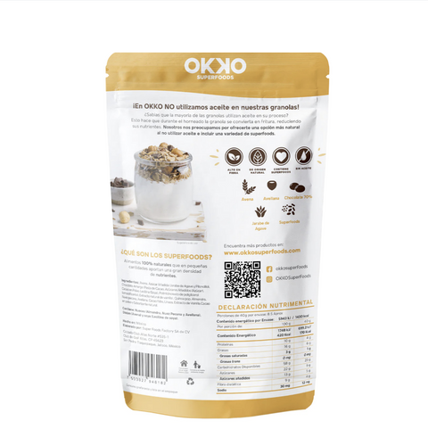 Granola Avellana Cacao 340g Okko