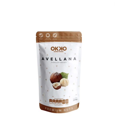 Avellana Entera sin Cáscara 200g Okko