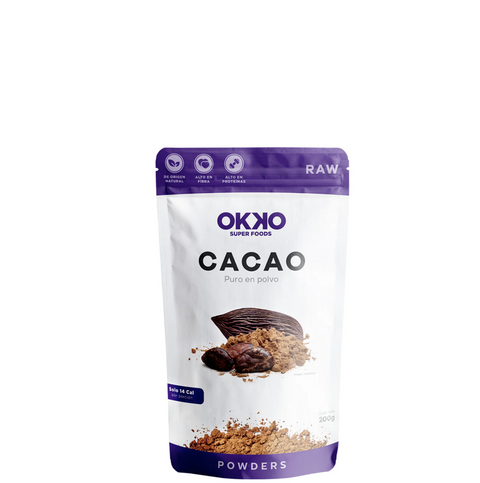 Cacao Puro en Polvo 200g Okko