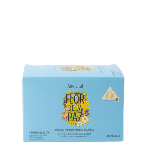 Infusión Orgánica Flor de la Paz Aire Vital *Mezcla Antigripal