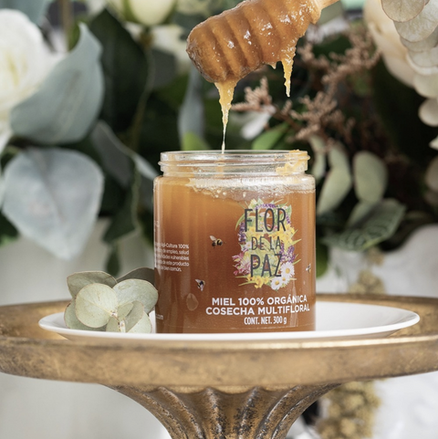 Miel de Abeja Orgánica 300g Flor de la Paz