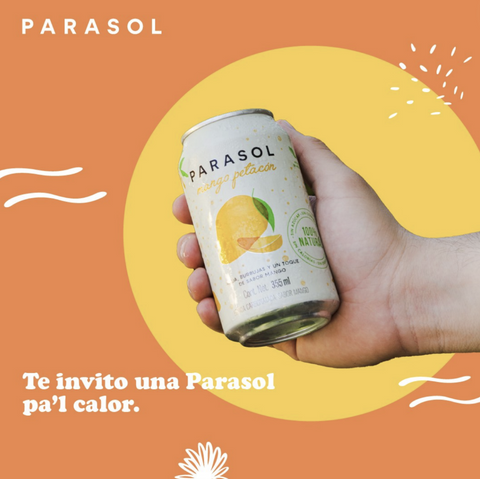 Agua Mineral Con Sabor Sin Azúcar ni Calorías Parasol 4pack