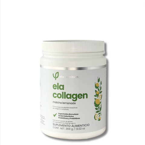 Péptidos Biaoctivos de Colágeno Hidrolizado Matcha Lemonade + Cell Hack- Edición Especial ela collagen