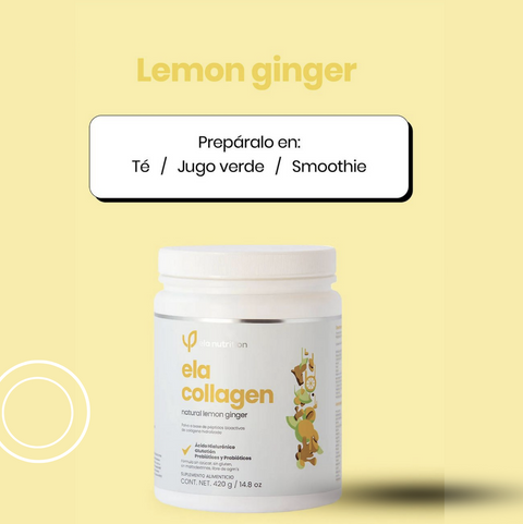 Péptidos Biaoctivos de Colágeno Hidrolizado Lemon Ginger ela collagen