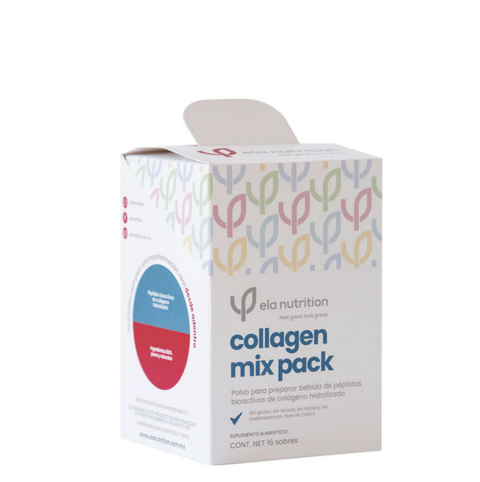 Caja Mix Pack 16 Sobres Peptidos de Colágeno Surtidos ela nutrition