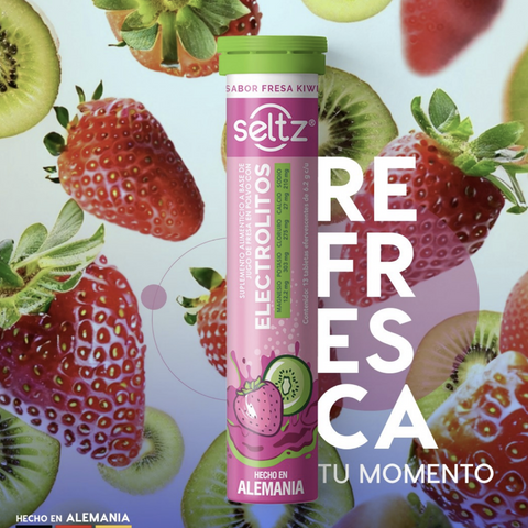 Electrolitos Efervecentes sabor Fresa-Kiwi⎜Seltz