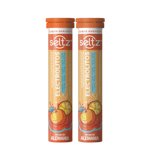 Electrolitos Efervecentes sabor Naranja⎜Seltz