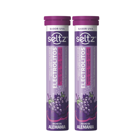 Electrolitos Efervecentes sabor Uva⎜Seltz