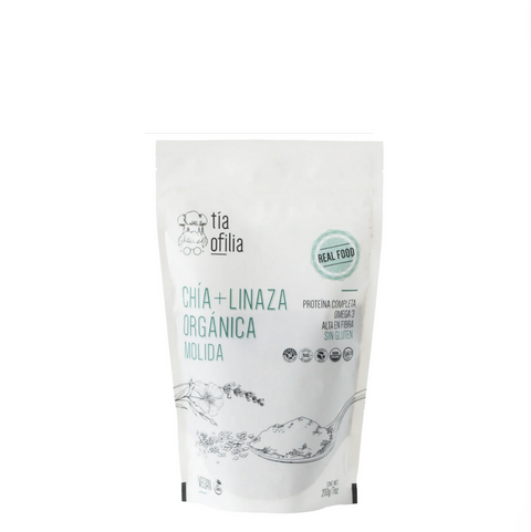 Chía + linaza orgánica molida 200g⎜Tía Ofilia