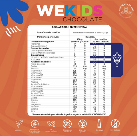 WEkids Malteada Nutritiva Sabor Chocolate ⎜We superfoods