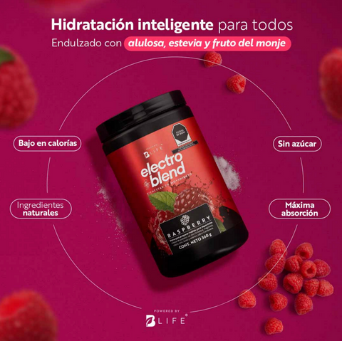 Electroblend Raspberry  Bebida Hidratante Frambuesa 60 servicios | Blife