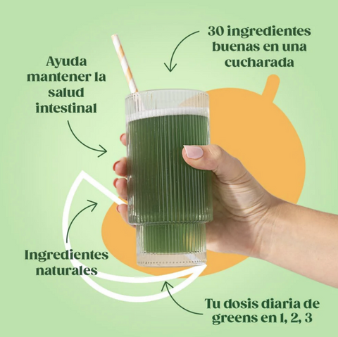 Mezcla de Verduras y Super foods en polvo Mango⎜Bloom