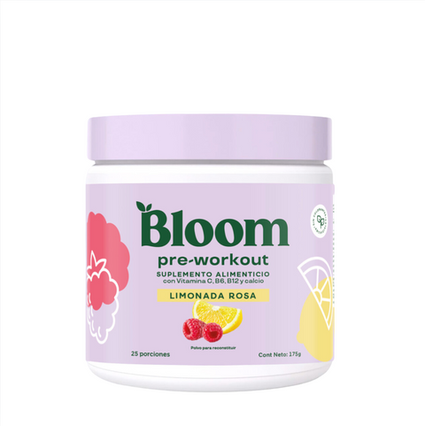 Pre Workout en polvo Limonada Rosa⎜Bloom