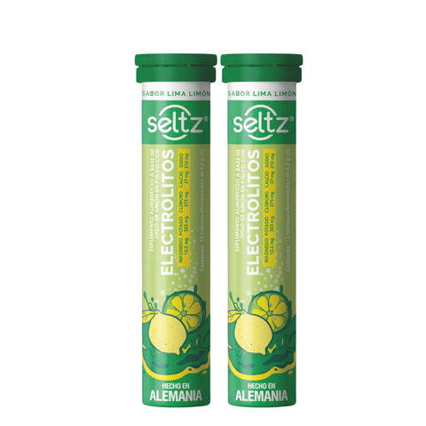 Electrolitos Efervecentes sabor Lima Limón⎜Seltz