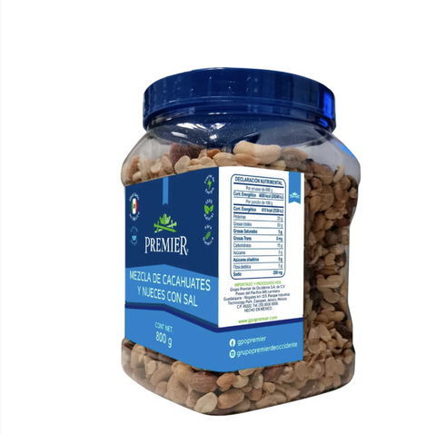 Mix Cacahuates y Nueces 800g Premier